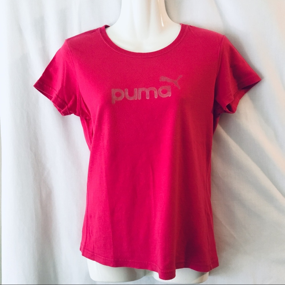 🩷SOLD🩷Puma deep hot pink women’s t-shirt SZ Small